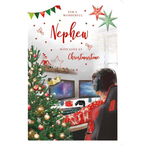 Picture of FOR A WONDERFUL NEPHEW WITH LOVE AT CHRISTMAS TIME